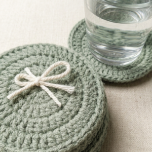Handmade Crochet Coaster - Image 3