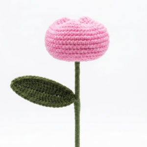 Handmade Crochet Tulip Bud - Image 4