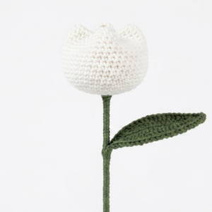 Handmade Crochet Tulip Bud - Image 5