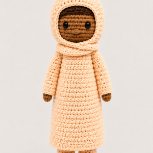 Handmade Crochet Abaya Doll - Image 5