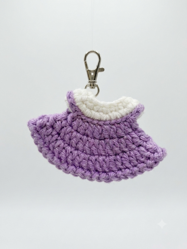 Mini Purple dress Keychain