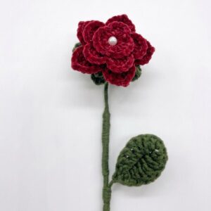 Handmade Crochet Gardenia Flower - Image 4